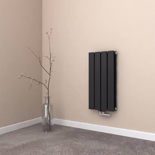 EMKE - Verticale Radiator - Zwart - 600 x 300 mm - Dubbellaags - 327 Watt