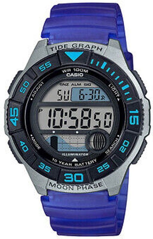 Casio - WS-1100H-2AV - Polshorloge - Blauw - Ø 46 mm - Waterdicht tot 10 atm