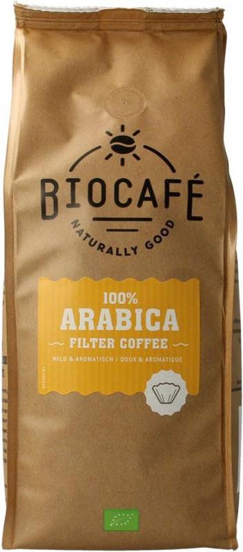 Biocafe - Arabica Filterkoffie - 500 gr - Gemalen Koffie - Biologisch