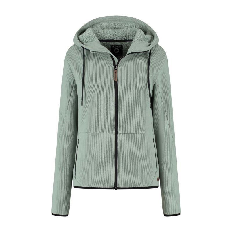 Travelin Kirsten - Fleecevest - Groen - XL