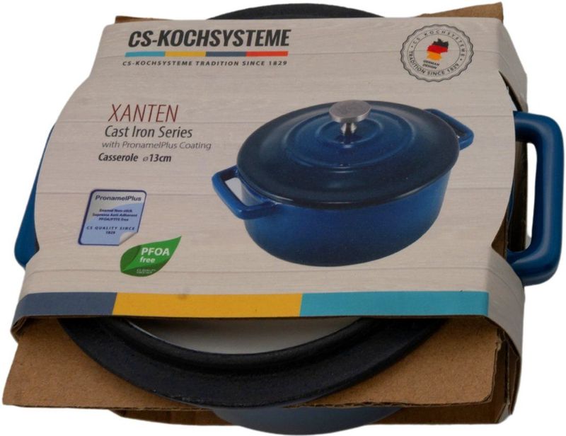 Braadpan - Petrol - Gietijzer - Met PronamelPlus Emaille Coating