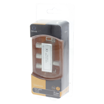 Q-Link coax F-splitter 3-weg/4F-connector