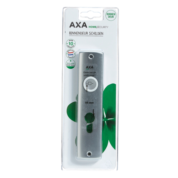 AXA langschild binnendeur kruk/cilinder aluminium 55 mm