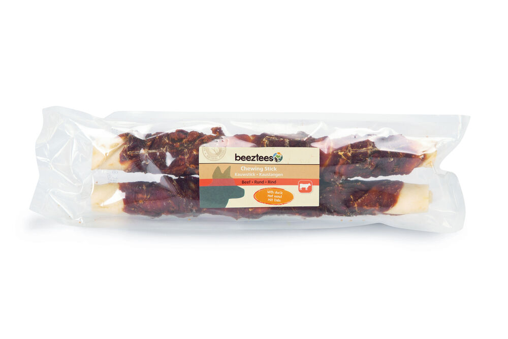 Beeztees Kauwstick- Hondensnack - 2 Stuks - Eend - L