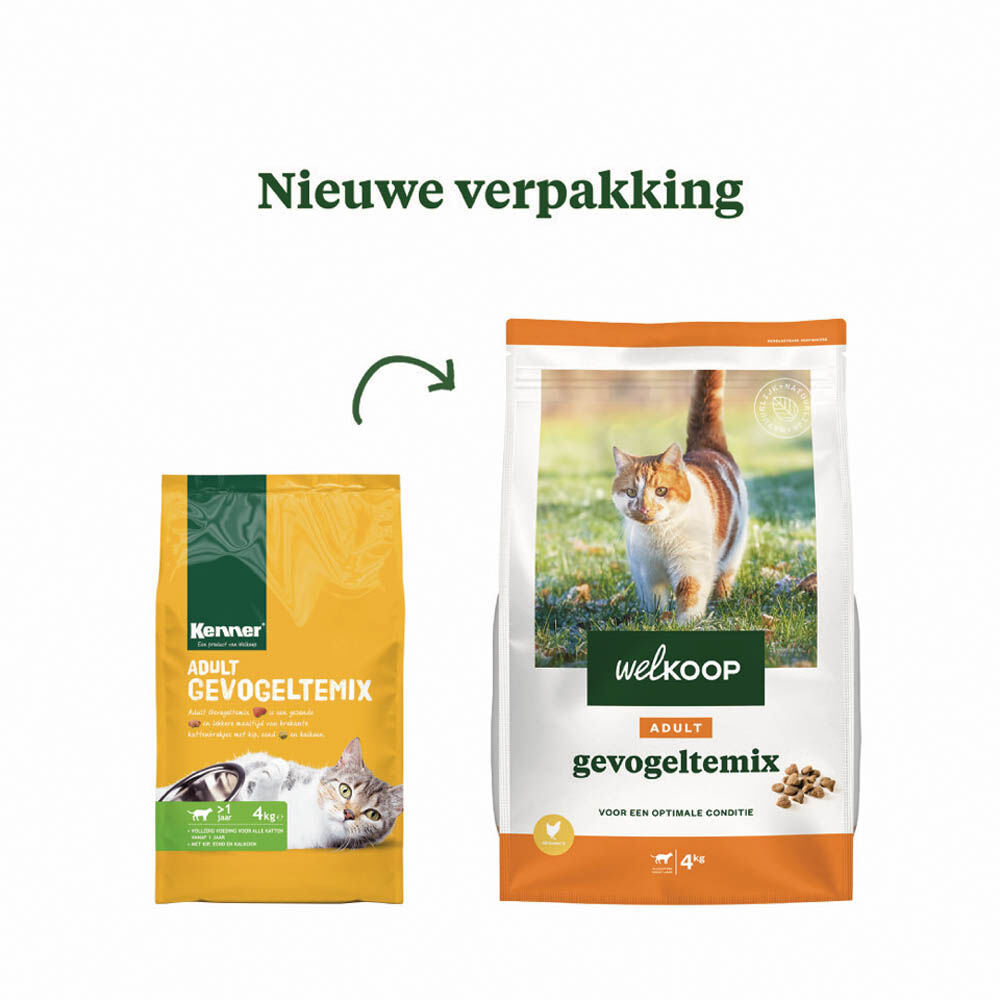 Welkoop Adult - Kattenvoer - 4 Kilogram - gevogelte