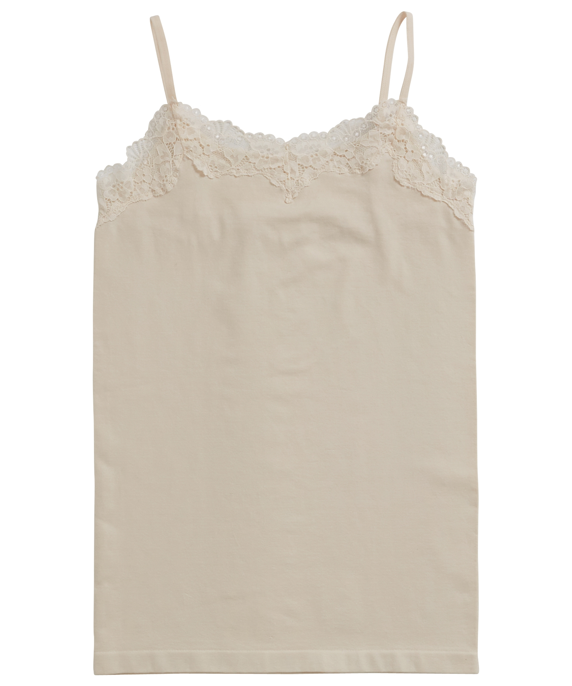 naadloos singlet met kant