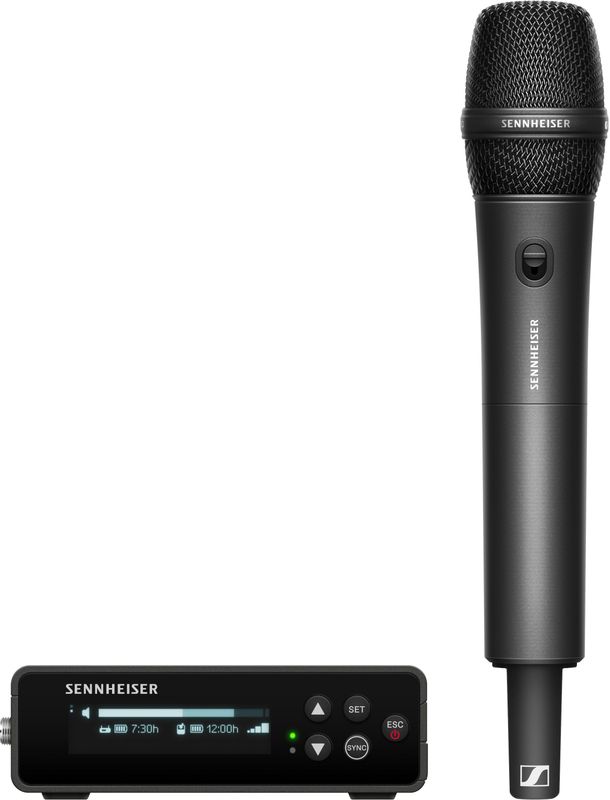 Sennheiser - EW-DP 835 SET - Digitale Draadloze Handheld Set - Zwart - Inclusief Ontvanger en Microfoon