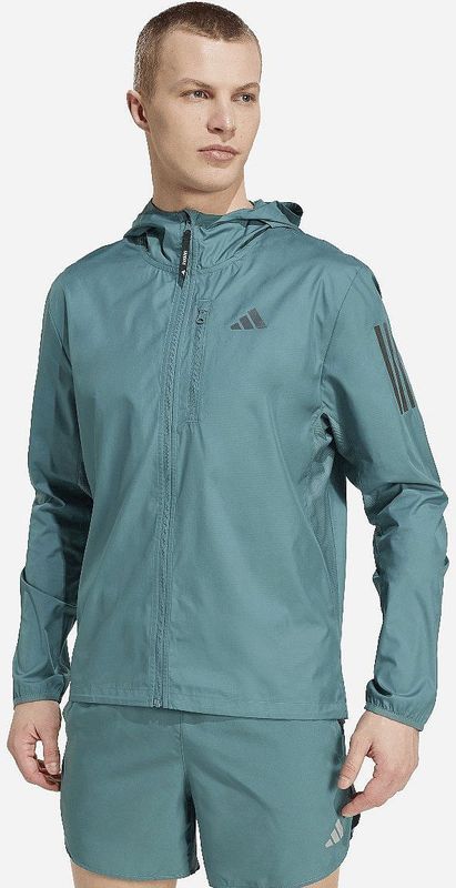 adidas - Own The Run Jacket - Jack - Zwart - Gerecycled Polyester