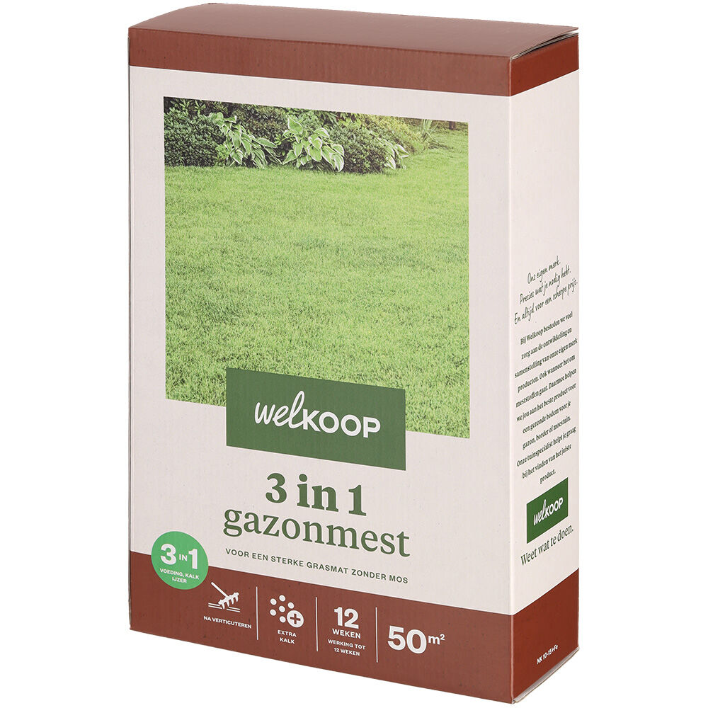 Welkoop - 3 in 1 Gazonmest - 50 m2 - 2 Kilogram