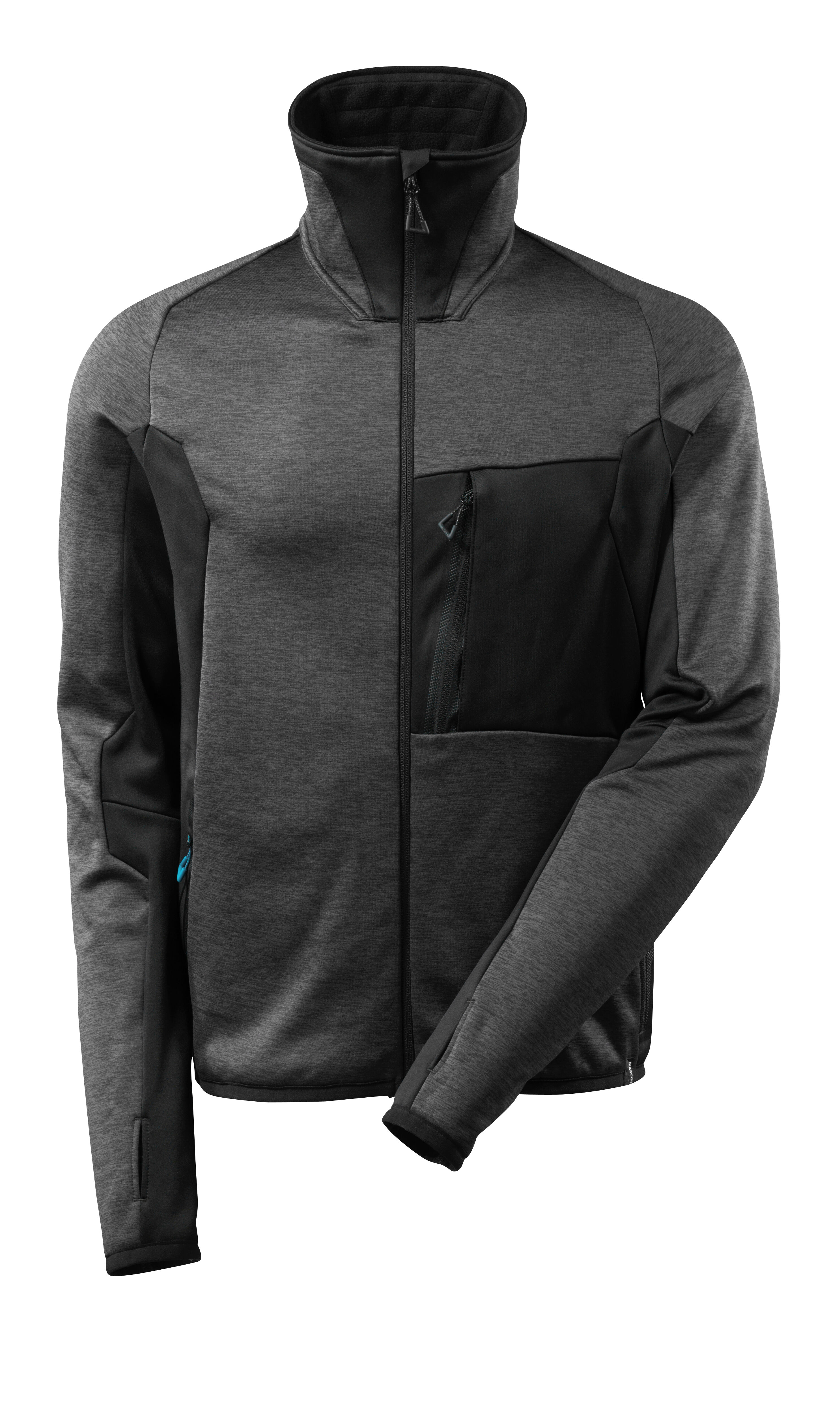 MASCOT Advanced - Fleecevest - Donkerantraciet / zwart - XS