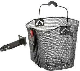 M-Wave - Mand - Zwart - Afneembaar - Fietsmand van Gaas - 37x26x25.6 cm