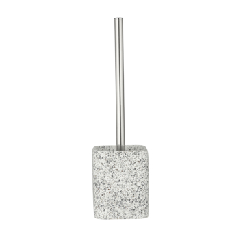 Wenko Terrazzo toiletborstelhouder polyresin wit/beige/grijs