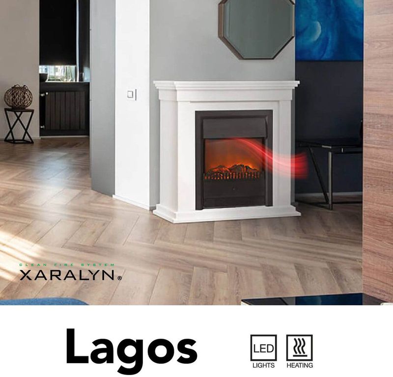 Xaralyn Lagos elektrische inbouwhaard - 1800 Watt verwarming - Plug and play