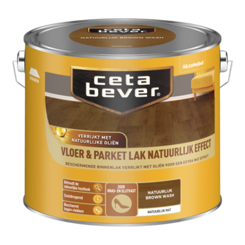 CetaBever vloer- & parketlak Natuurlijk Effect brown wash 2,5 liter