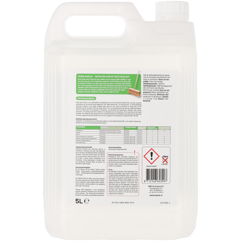 Protect Garden Kant & Klaar - Groene Aanslag - 50 m² - 5 Liter