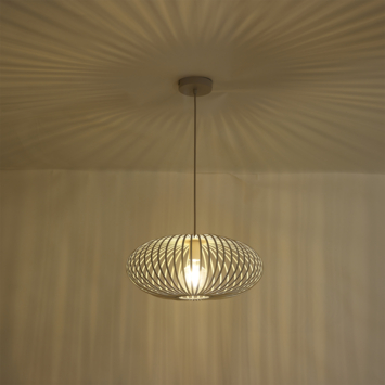 KARWEI hanglamp Nora beige ø45x19cm