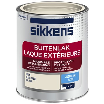 Sikkens buitenlak zijdeglans RAL 9001 crème wit 750 ml