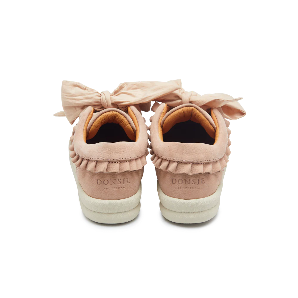 Lexley Sneakers | Coral Betting Leather