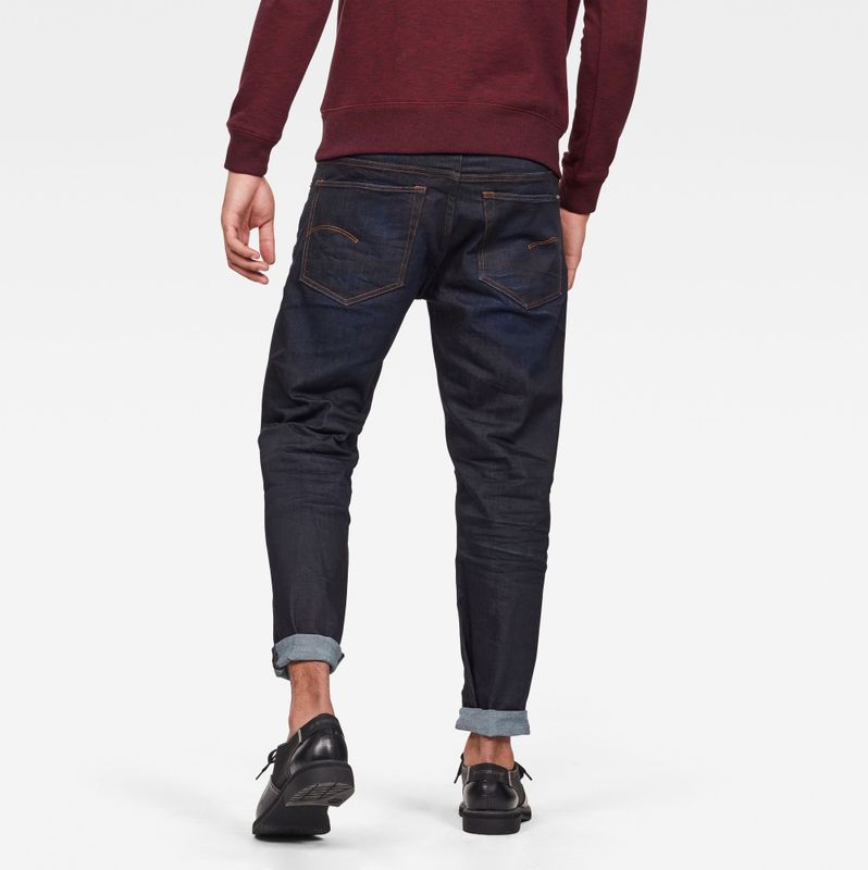 G-Star Raw Jeans heren 3301 Relaxed Straight Jeans , Blauw (dk aged 51004-7209-89) , 26W / 30L