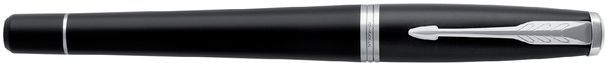 Parker Urban vulpen | Matzwart en chroom | Medium penpunt met blauwe inkt | Geschenkdoos