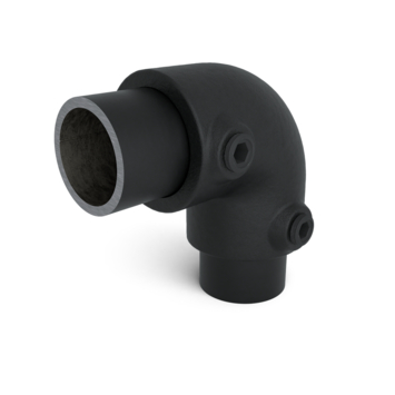 Novidade steigerbuis koppelstuk kniestuk zwart ø 21 mm