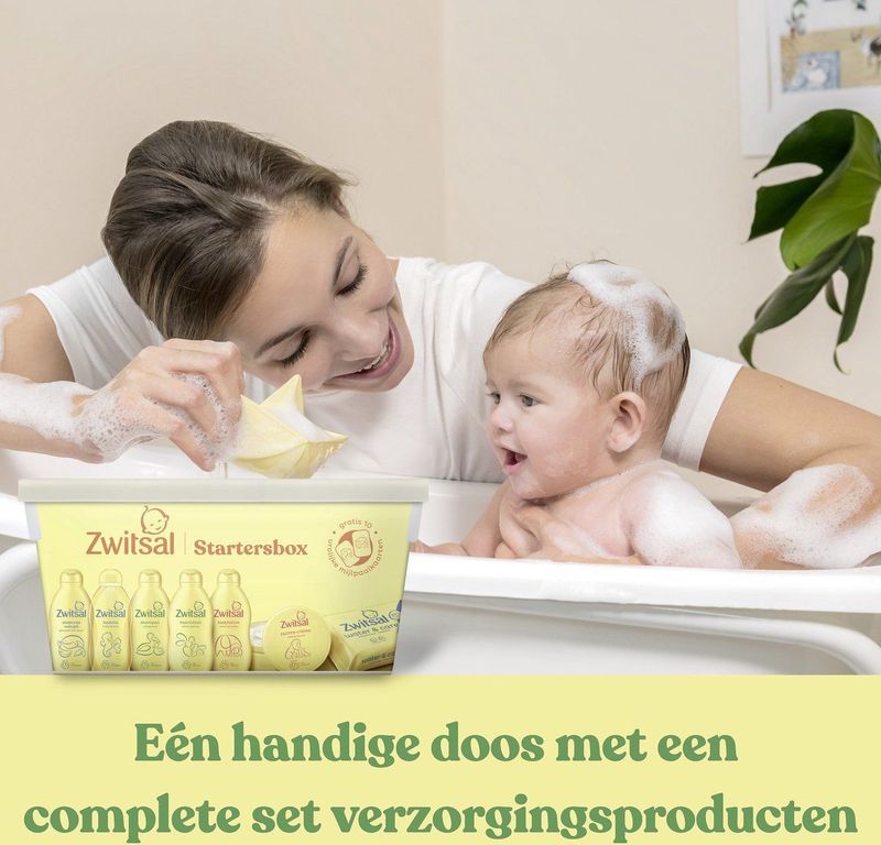Zwitsal - Baby Startersbox - 7-delig - Hypoallergeen - pH-huidneutraal - Dermatologisch Getest
