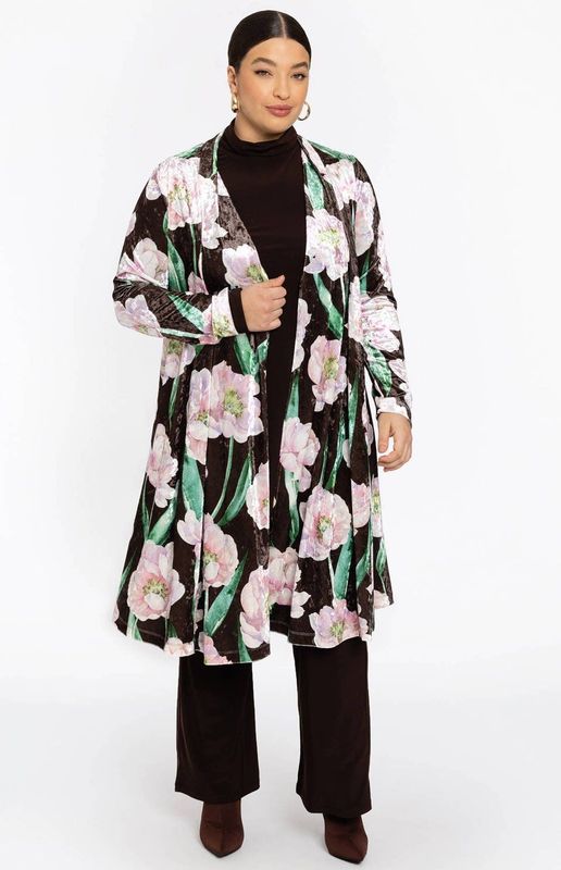 Velours - FIORITO - Vest - Bloemenprint - Luxe Uitstraling