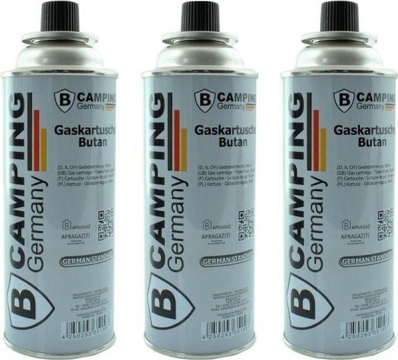 5x stuks butaan gasflessen gasvulling 227 gram