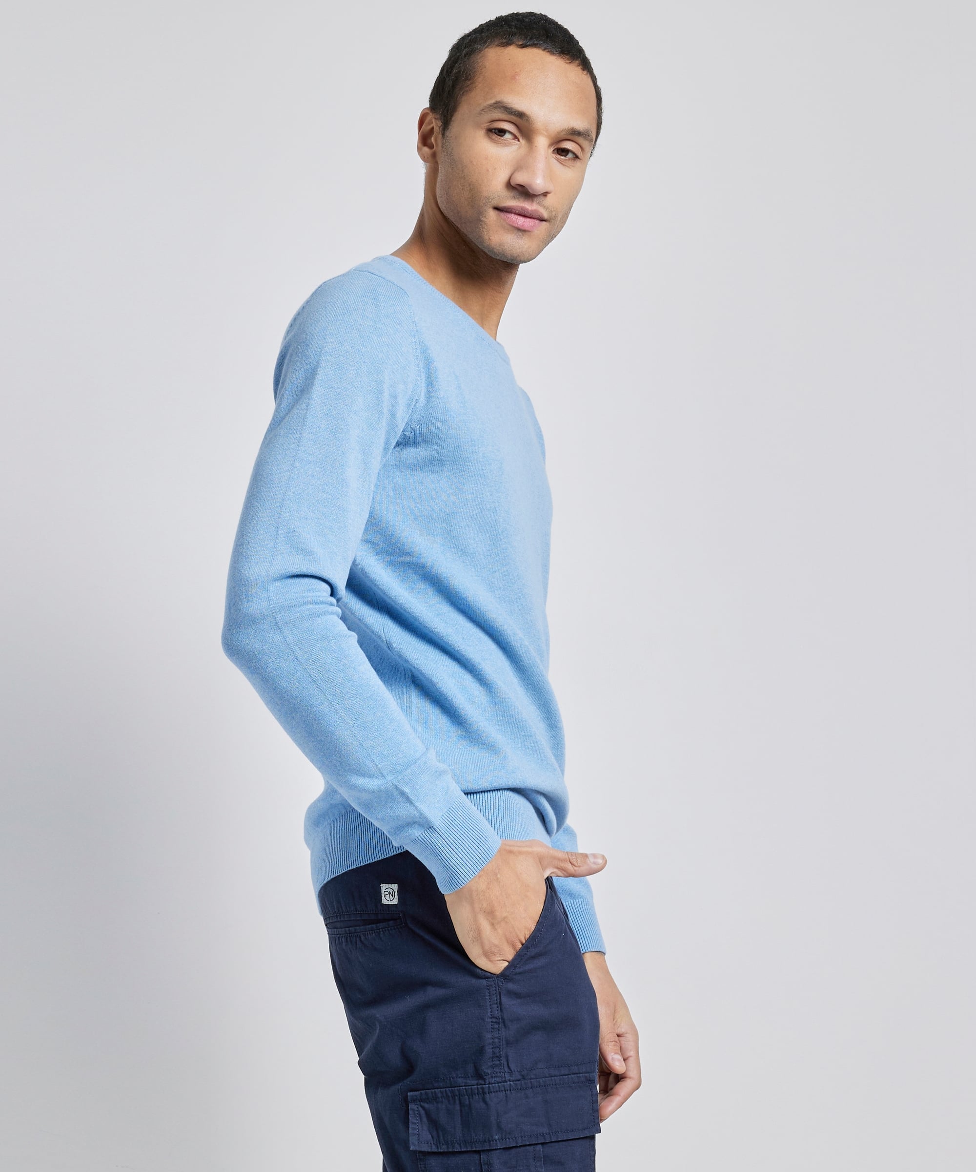 basic trui met ronde hals