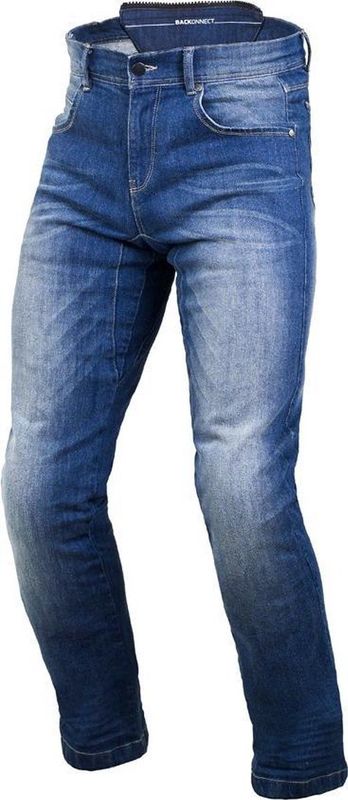 Motorjeans - Blauw - Denim - SafeTech Kniebeschermers