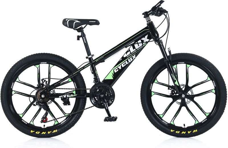 Cyclux Road Bike Jongensfiets Mtb 26 Inch 21 Speed Shimano Groen