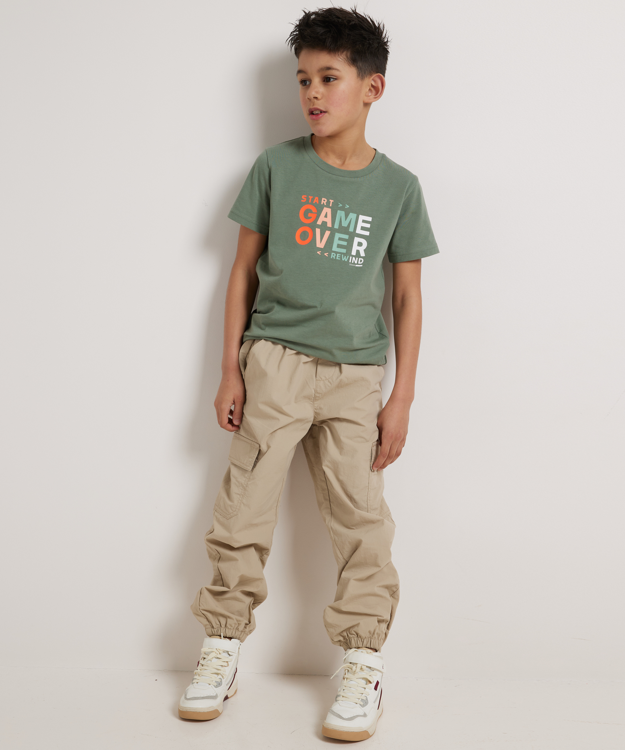 t-shirt met tekstprint