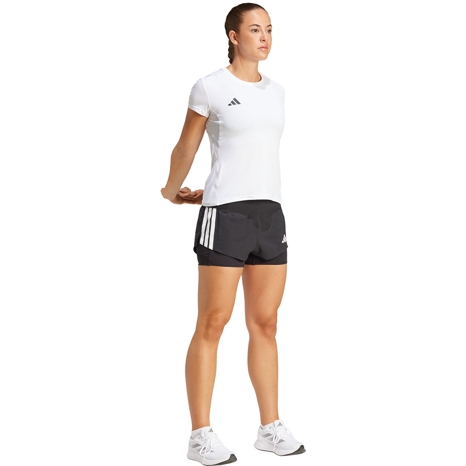 adidas Adizero Singlet 2in1 Short Set Dames