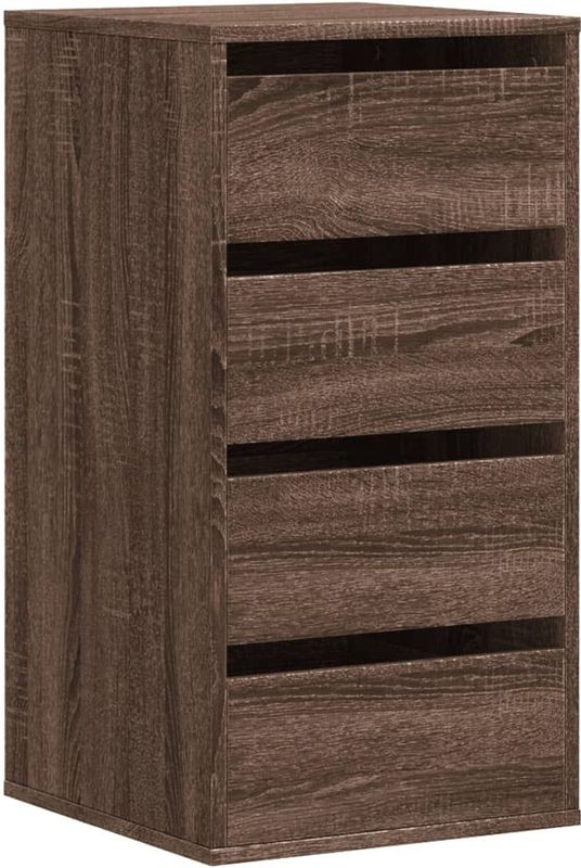 vidaXL - Ladekast - Bruin - Bewerkt Hout - 4 Lades
