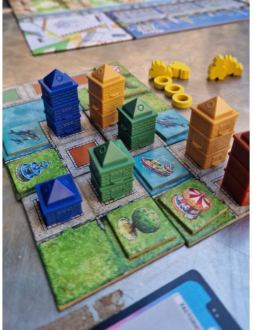 Cities - Stedenbouwkundig Spel - Divers - Voor 1-5 Spelers - Ontworpen door Steve Finn en Phil Walker Harding