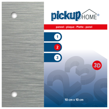 Pickup 3D Home plaat alu sandwich 3 mm 10 x 10 cm