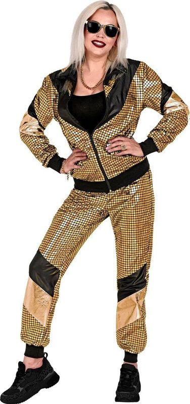Trainingspak 80's Veelkleurig Reflecterend Goud | M