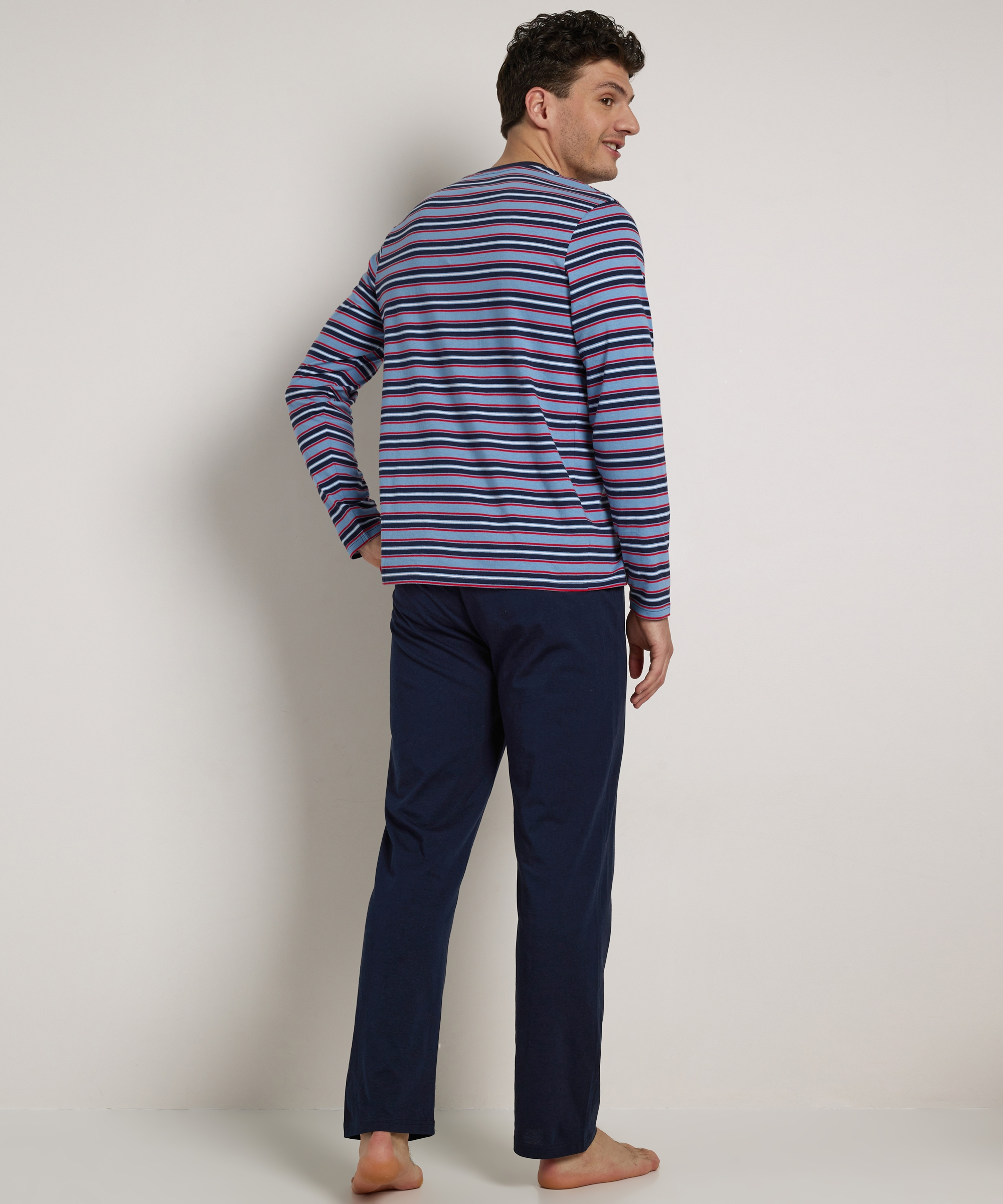 gestreepte pyjama set