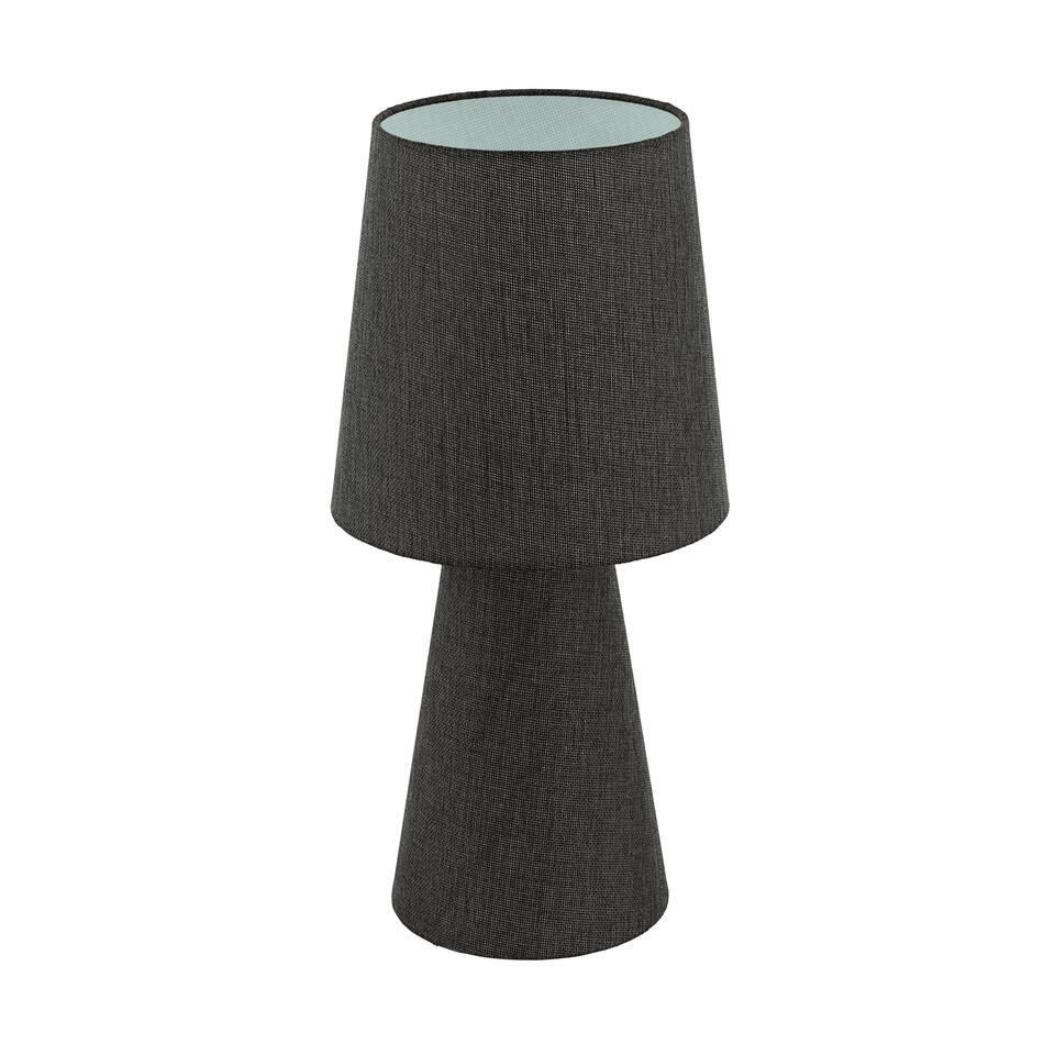 EGLO Carpara Tafellamp - E27 - H 47 cm - Textiel/Linnen - Wit/Bruin