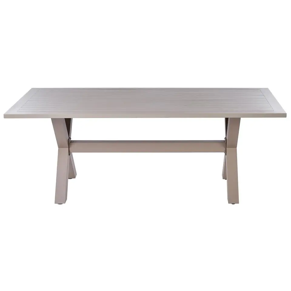 CASCAIS - Tuintafel - Beige - 105 x 200 cm - Aluminium