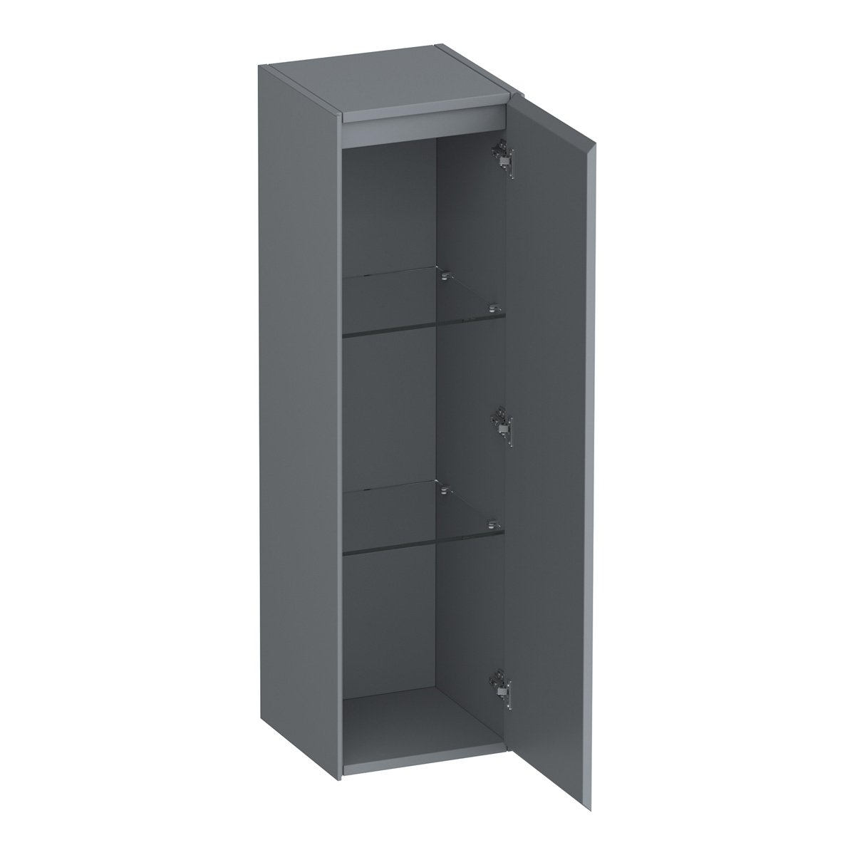 Brauer Inspire kolomkast 120cm rechtsdraaiend grijs mat