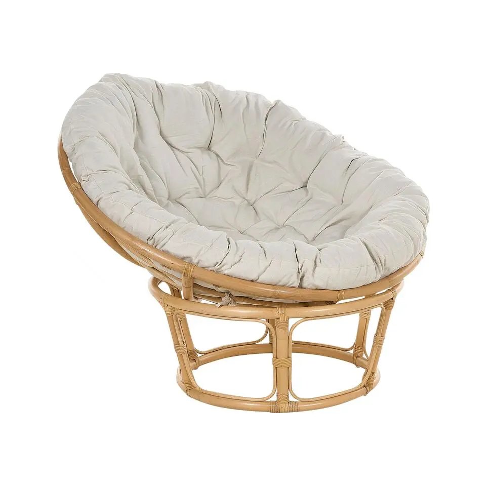 SALVO - Fauteuil - Lichtbeige - Rotan