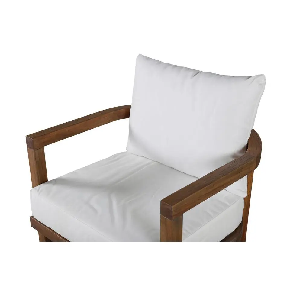Svea - Abdul loungestoel - acaciahout - naturel/wit