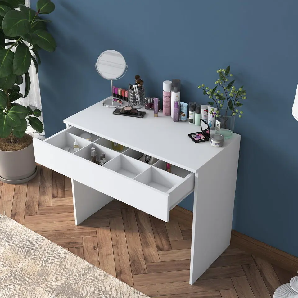 Kaptafel Wit Hout - 90x45x76,8cm - Bengisu