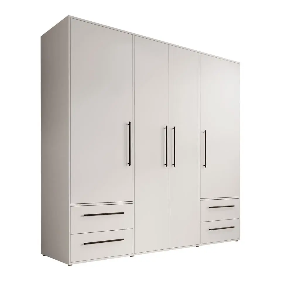 Meubella - Kledingkast Mayen - Wit - 206 cm