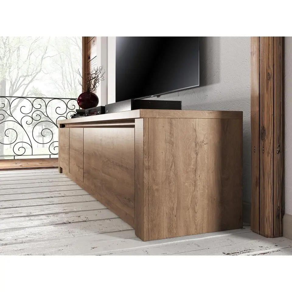 Meubella - TV-Meubel Monaco - Eiken - 4 deuren - 170 cm