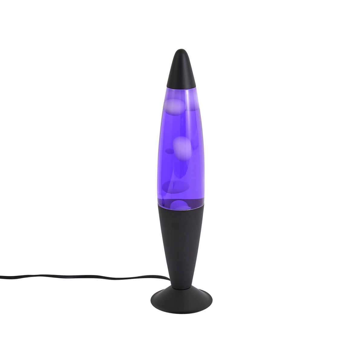 Lavalamp paars met witte wax incl. LED - Molten Lava