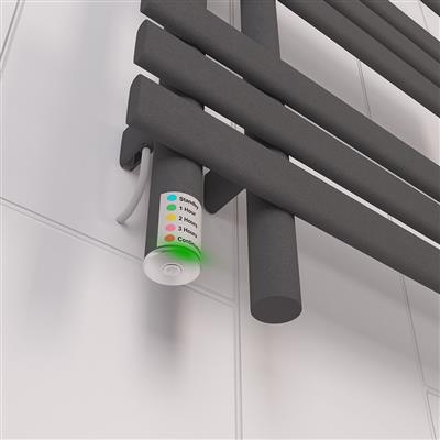 Eastbrook Loddon elektrische handdoekradiator 50x80cm 300W antraciet