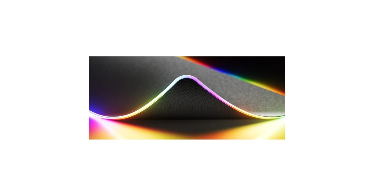 HYTECNVS Intense Play Mat gaming muismat  (Zwart, RGB led, Tweedekans)