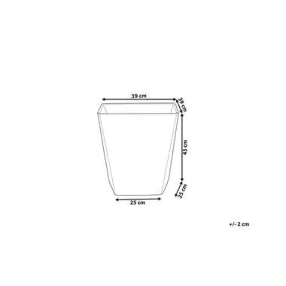 DELOS - Plantenbak - Grijs - 39 cm - Stenenmix